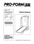 ProForm 831.297062 User`s manual
