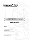 VocoPro UHF-5805 Specifications