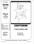 Craftsman 113.197110 Operator`s manual