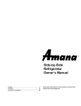 Amana Deepfreeze Owner`s manual