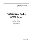 Motorola RADIUS GP300 Specifications