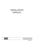 DSC PC3OOO Installation manual