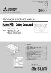 Mitsubishi Electric Mr. Slim PED-2EJA1.UK Service manual