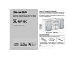 Sharp XL-MP150H Operating instructions
