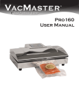 Vacmaster Pro160 User manual