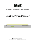 DRAKE MQM6000L Instruction manual