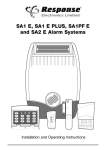 Response SA1 E PLUS Operating instructions