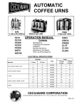 Cecilware CL200N Specifications