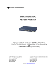 Waters Network Systems PS-2126M-POE Specifications