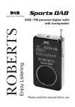 Roberts FM RDS/DAB Digital Personal Radio RD14 Technical information