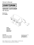 Craftsman 917.249901 Owner`s manual