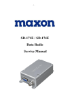 Maxon sd170e Service manual