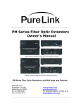 PureLink PM Series Owner`s manual