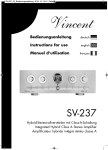 VINCENT SV-237 Specifications