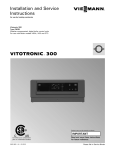 Viessmann Vitotronic 300 GW6B Unit installation