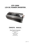 Sima STP-3000 Owner`s manual