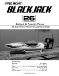 ProBoat Blackjack 26 Specifications