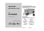 Sharp CD-DK890N Operating instructions