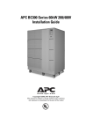 APC BC300 Series Installation guide
