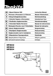 Makita HP2033 Instruction manual