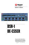 Mackie DSR-1 User`s guide