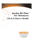 Aruba Networks AirOS v2.3 User`s guide