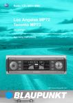 Blaupunkt Los Angeles MP72 Operating instructions