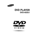 Samsung DVD-HD931 - HDTV Converter Progressive-Scan DVD Player User`s manual