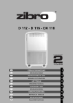 Zibro DX 118 User`s manual