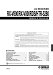 Yamaha R-V901 Service manual