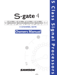 Samson S-Gate 4 Specifications
