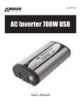 Wagan AC Inverter User`s manual