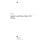 Apple LaserWriter Select 310 Specifications