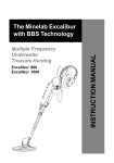 Minelab Excalibur II Instruction manual