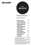 Sharp AR-FX12 Specifications