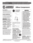 Campbell Hausfeld HM7000 Operating instructions