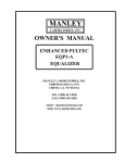 Manley EQP1-A Owner`s manual