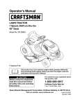Craftsman 247.28883 Operator`s manual