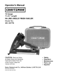 Craftsman 351.181770 Operator`s manual