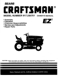 Craftsman EZ3 917.256701 Owner`s manual