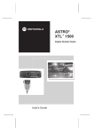 Motorola XTL 1500 Operating instructions