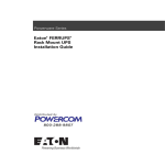 Eaton FerrUPS FE Installation guide