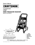Craftsman 580.768310 Owner`s manual
