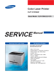 Samsung CLP-315W - CLP 315W Color Laser Printer Service manual