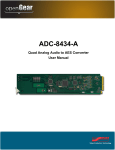 Ross ADC-8434-A User manual