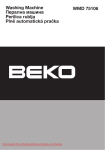 Beko WMD 75106 Specifications