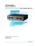 Virtual Console BRI-8U User manual