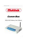 Multitek Comm-Box User`s guide