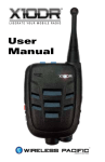 Wireless Pacific X10DR User manual