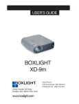 BOXLIGHT XD-10m User`s guide